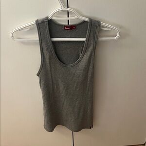 TNA Charcoal Ribbed Scoop Tank